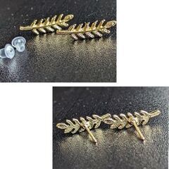リーフゴールドピアス（新品）の画像