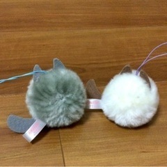 【大幅値引き】ねこにゃ。 ふわぽん ぐれにゃ ラグにゃ 2個セット ストラップ UFOの画像