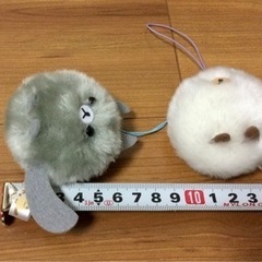 【大幅値引き】ねこにゃ。 ふわぽん ぐれにゃ ラグにゃ 2個セット ストラップ UFOの画像