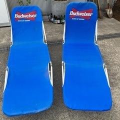 セット売り 希少！　バドワイザー 折りたたみ サマーベッド アウ...