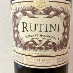 赤ワイン　RUTINI CABERNET MALBEC 2015　の画像