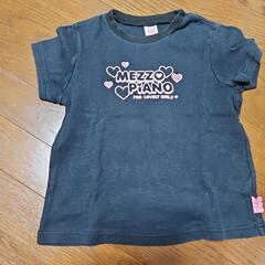 メゾピアノ135cm黒Tシャツ