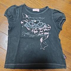 メゾピアノ120cm黒Tシャツ