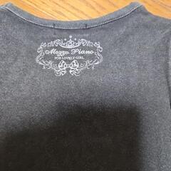 メゾピアノ120cm黒Tシャツの画像