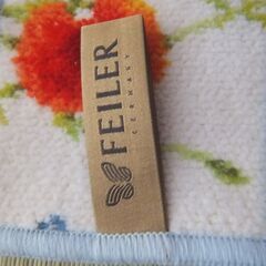 フェイラー（FEILER)　フラワーメドゥタオル　23センチ四方の画像