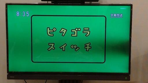 （画面黒影有）40インチテレビ（アクリルパネル付）