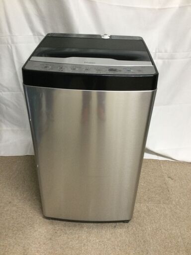 【北見市発】ハイアール Haier 全自動電気洗濯機 JW-XP2CD55F 2019年製 シルバー 5.5kg 一人暮らし (E2750hxwY)