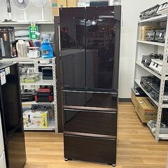 Y)北大前! 三菱 大型冷蔵庫 MR-WX52F-BR 2020年製 517L クリスタル