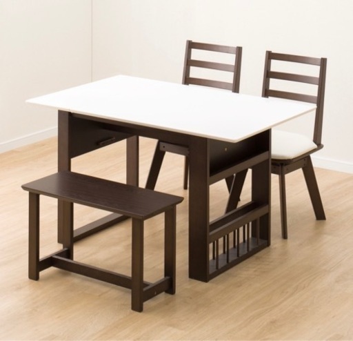 決まりました！ 【美品★】伸縮式ダイニングテーブル４点セット