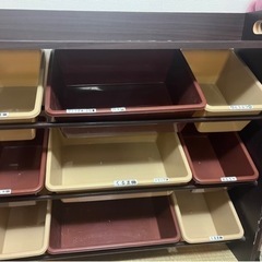 家具 収納家具 カラーボックス①濃い茶色の画像
