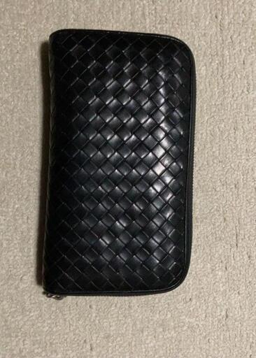 長財布　ラウンドファスナー　黒　ブラック　メンズ　レディー