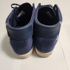 アディダス/adidas BC0412 COURTVANTAGE HEEL TREFOIL キャンバススニーカー/インヒール/紺/LADIESの画像