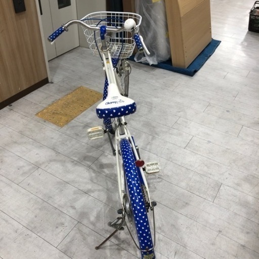 子供用自転車DAIWA24インチLDL01864ホワイト×ブルーサビ有【トレファク