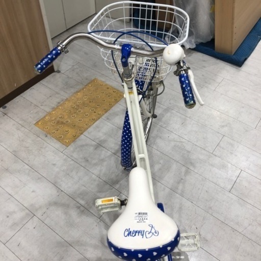 子供用自転車DAIWA24インチLDL01864ホワイト×ブルーサビ有【トレファク