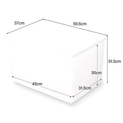 【新品未使用】無印良品ポリプロピレン収納ボックス2個セットワイド用 ホワイトグレーの画像