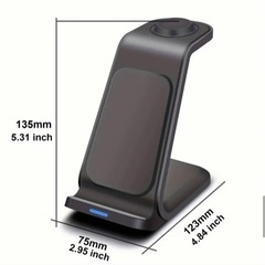 iPhone、携帯ワイヤレス充電スタンド【新品未使用品】の画像