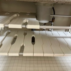 キッチン 収納 伸縮の画像