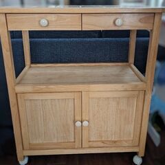 台所サイドテーブル（キッチンワゴン）収納棚の画像