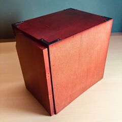 卓上小タンス（伸縮式サイド本棚付き）の画像