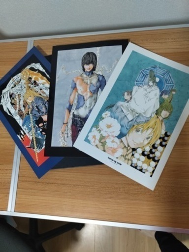 値下げ！廃盤　初版限定ポストカード付き　小畑健画集　blanc et noir