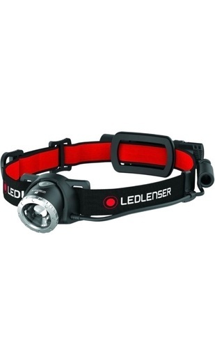 【未使用】Ledlenser(レッドレンザー) LEDヘッドライト H8R 充電式ヘッドライト ACアダプター付き