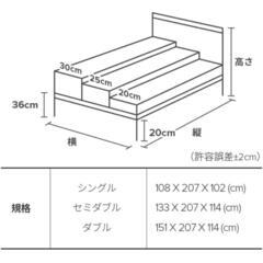 【引取り限定】ベッドフレームのみの出品　ダブルベッド２台とシングルベッド1台の料金です。　※ダブルベッドのみも相談可能の画像