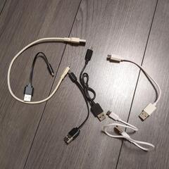 短い　micro USB ケーブル 数本