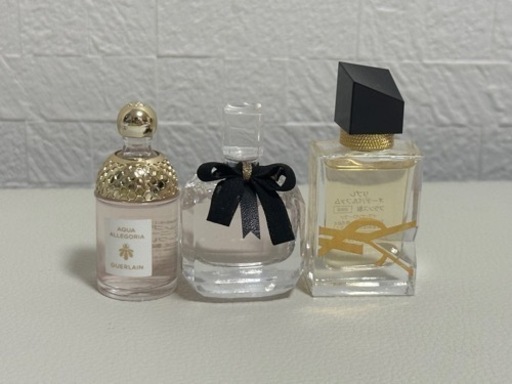 香水三点セットYvesSaintLaurent  ミニ香水三点セット GUERLAIN/YSL トップ 7.5ml イヴ・サンローラン