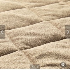 【未使用】クイーンサイズ敷きパッド　ソフトパイルの画像