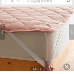 【未使用】クイーンサイズ敷きパッド　ソフトパイルの画像
