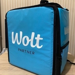 【極美品】Wolt 配達バッグ デリバリーバッグ 