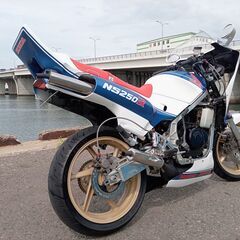 NS250R HONDA フルカスタム車両 エンジン調子良好 とにかく目立つ仕様です。の画像