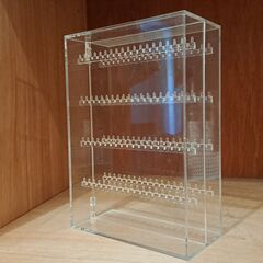 無印良品　アクリルネックレス・ピアスケース・見開きタイプ　おゆずりしますの画像