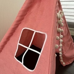 【SALE】キッズテント 折りたたみ ピンク 新品未使用の画像