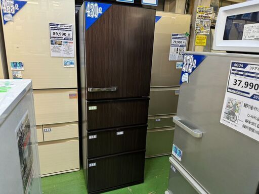 【愛品館八千代店】AQUA　2022年製　4ドア冷蔵庫　AQR-V43M
