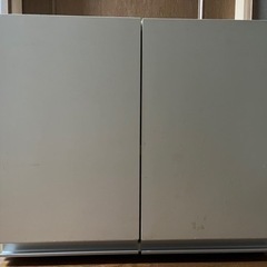 白　冷蔵庫上収納棚
