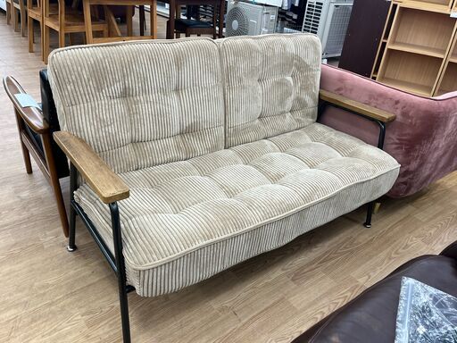 ★ジモティ割あり★  ソファー ベージュ  クリーニング済み KJ5089