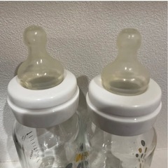 コンビ　テテオ　ガラス製100ml哺乳瓶 の画像