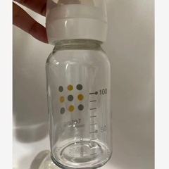 コンビ　テテオ　ガラス製100ml哺乳瓶 の画像