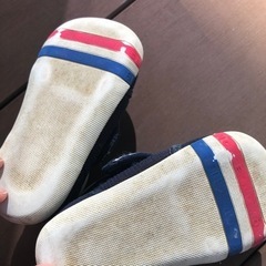 ミキハウス ファーストベビーシューズ ネイビー 12cmの画像