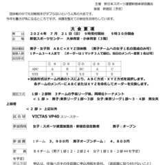 ★第15回新宿ABC＝XYZ団体戦卓球大会★対戦相手がダブらないと人気の大会です！の画像