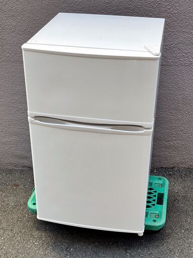 ㊶【税込み】MAXZEN マクスゼン 90L 2ドア冷蔵庫 JR090ML01WH 2019年製【PayPay使えます】