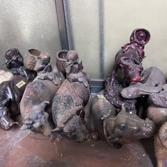 水牛の置物　家具 インテリア雑貨/小物 置物、オブジェの画像