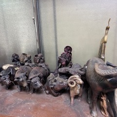 水牛の置物　家具 インテリア雑貨/小物 置物、オブジェ