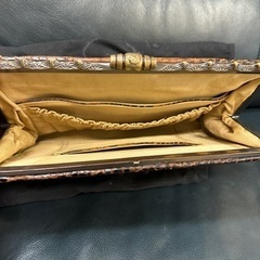 印傳屋　クラッチバッグ　クロコダイル　の画像