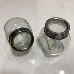 キャニスター、茶葉、調味料入れ、瓶、ガラス、グラス