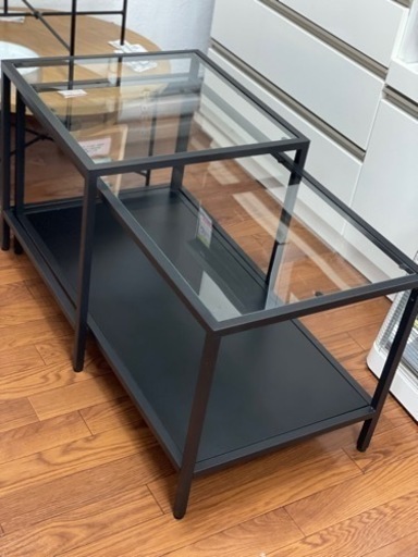 ガラステーブル　IKEA