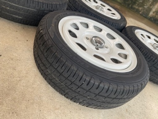 軽自動車用　デイトナホイールタイヤセット　超バリ溝
