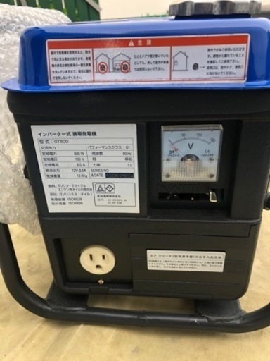 アドフィールド GT800　発電機 混合ガソリン 美品 携行缶付き