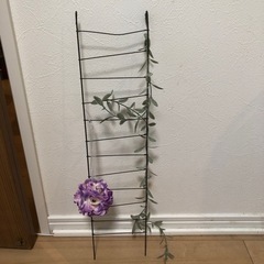 【本日中】インテリア  お花蔓草付きはしご